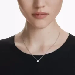 Swarovski Halsketten-Stilla Halskette Kissenschliff Weiss - 5701903