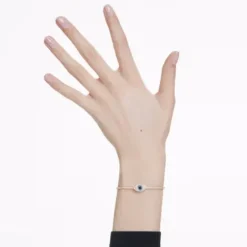 Swarovski Armbänder-Symbolica Armreif Böser Blick Blau Gold