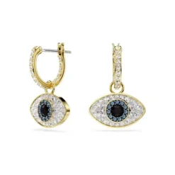 Swarovski Ohrringe-Symbolica Drop Ohrhänger Böser Blick Blau Gold - 5692163