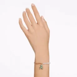 Swarovski Armbänder-Teddy Armband Bär Grün Gold - 5669167