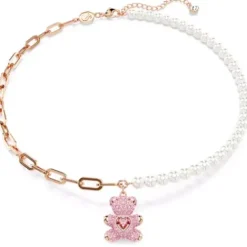 Swarovski Halsketten-Teddy Halskette Bär Rosa Roségold - 5669166