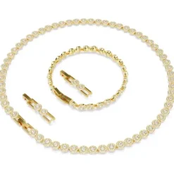 Swarovski Schmuck Set-Una Angelic Set Rundschliff Weiss Gold - 5720506