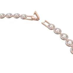 Swarovski Halsketten-Una Angelic Tennis Halskette Rundschliff Weiss Roségold - 5367845