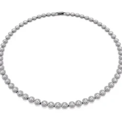 Swarovski Halsketten-Una Halskette Rundschliff Lang Weiss - 5681057