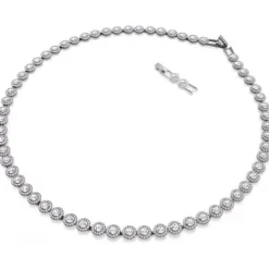 Swarovski Halsketten-Una Halskette Rundschliff Lang Weiss - 5681057