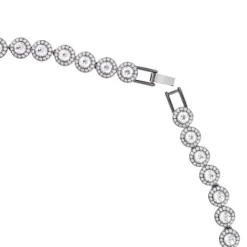 Swarovski Halsketten-Una Halskette Rundschliff Lang Weiss - 5681057