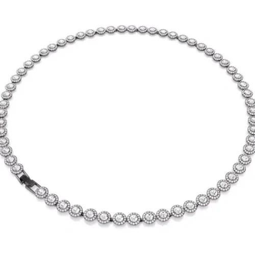 Swarovski Halsketten-Una Halskette Rundschliff Lang Weiss - 5681057