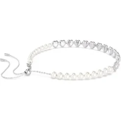 Swarovski (Kette mit) Herz-x Ariana Grande Tennis Choker Verschiedene Schliffe Herz Weiss Rhodiniert - 5720861