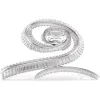 Swarovski Damen Accessoires-x Ariana Grande Haarclip Kristallperle Baguette Schliff Weiss Rhodiniert - 5720867