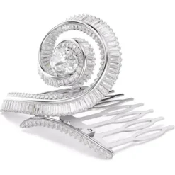 Swarovski Damen Accessoires-x Ariana Grande Haarclip Kristallperle Baguette Schliff Weiss Rhodiniert - 5720867