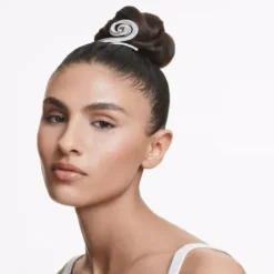 Swarovski Damen Accessoires-x Ariana Grande Haarclip Kristallperle Baguette Schliff Weiss Rhodiniert - 5720867