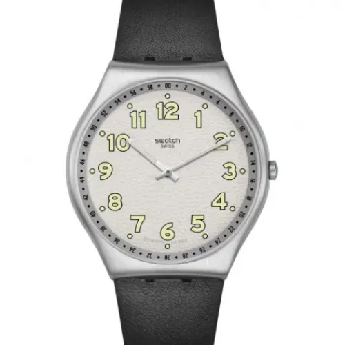 Swatch Lederarmband-Black Hepcat - SS07S134