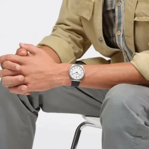 Swatch Lederarmband-Black Hepcat - SS07S134