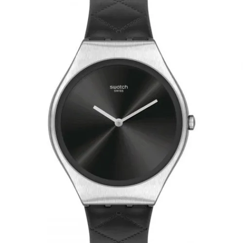 Swatch Armbanduhren-Black Quilted - SYXS136