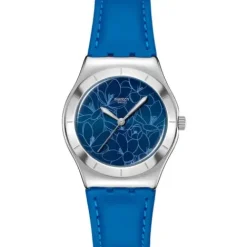 Swatch Lederarmband-Blue Petal Promise - YLS235