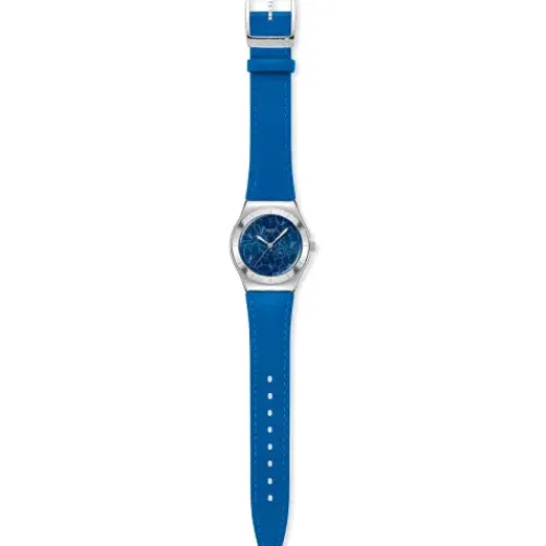 Swatch Lederarmband-Blue Petal Promise - YLS235