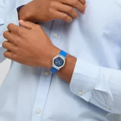 Swatch Lederarmband-Blue Petal Promise - YLS235