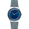 Swatch Lederarmband-Blue Sparkle - YLS221