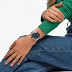 Swatch Lederarmband-Cobalt Lagoon - YVS496