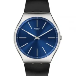 Swatch Lederarmband-Formal Blue 42 - SS07S125