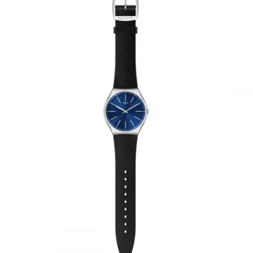 Swatch Lederarmband-Formal Blue 42 - SS07S125