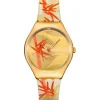 Swatch Textilarmband (Nato)-Golden Red Bamboo - SYXZ105