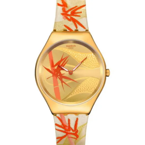 Swatch Textilarmband (Nato)-Golden Red Bamboo - SYXZ105
