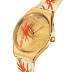Swatch Textilarmband (Nato)-Golden Red Bamboo - SYXZ105