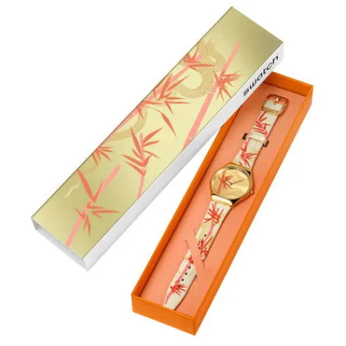 Swatch Textilarmband (Nato)-Golden Red Bamboo - SYXZ105