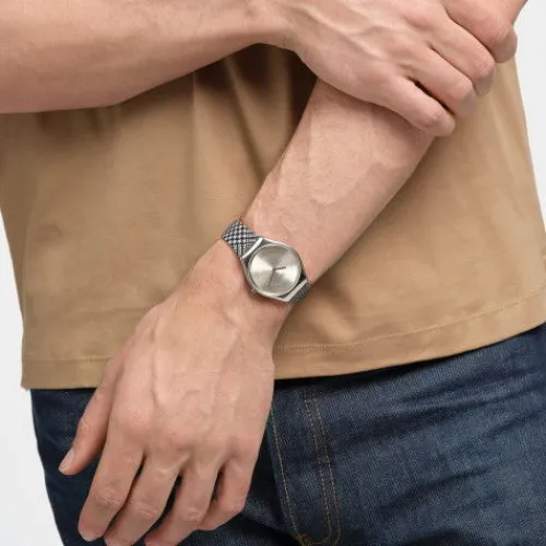 Swatch Textilarmband (Nato)-Irony Black'n'White - SYXS142