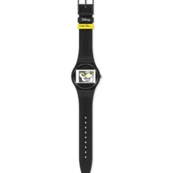 Swatch Silikonarmband-Mickey Blanc Sur Noir - SUOZ337