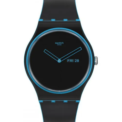 Swatch Silikonarmband-Minimal Line Blue - SO29S701
