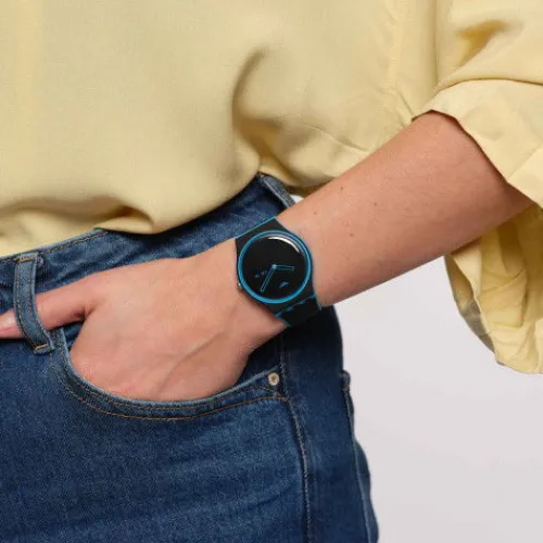 Swatch Silikonarmband-Minimal Line Blue - SO29S701