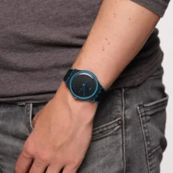 Swatch Silikonarmband-Minimal Line Blue - SO29S701