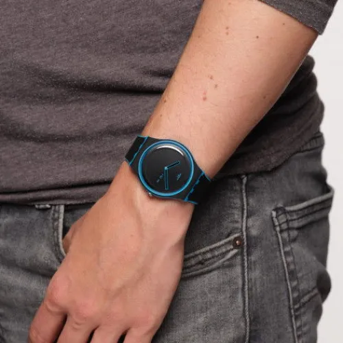 Swatch Silikonarmband-Minimal Line Blue - SO29S701