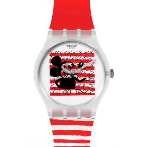 Swatch Silikonarmband-Mouse Marinière - GZ352