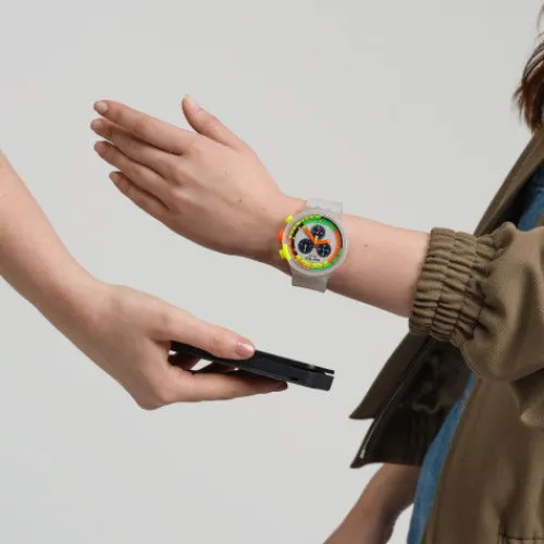 Swatch Silikonarmband-Neon Jelly Pay! - SB02K101-5300