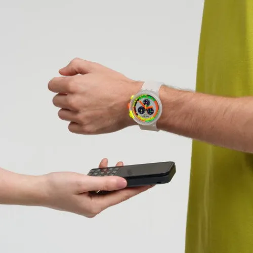 Swatch Silikonarmband-Neon Jelly Pay! - SB02K101-5300