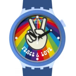 Swatch Silikonarmband-Peace Hand Love - SB03N105