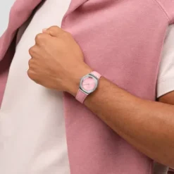 Swatch Lederarmband-Pink Petal Promise - YLS234