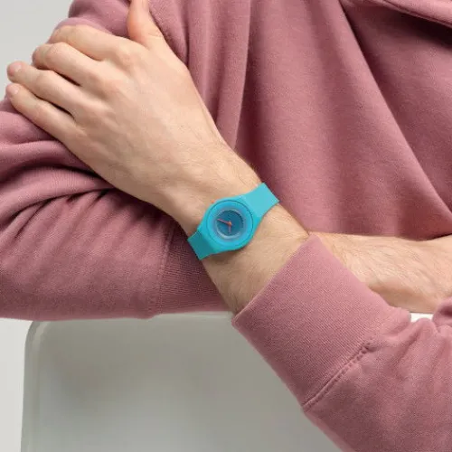 Swatch Silikonarmband-Radiantly Teal - SS08N114