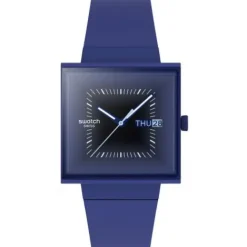 Swatch Silikonarmband-Squarely Blacklight - SO34N700