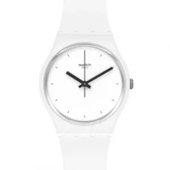 Swatch Armbanduhren-Think Time White - SO31W100