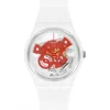 Swatch Armbanduhren-Time to Red Small - SO31W104