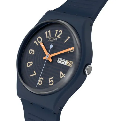 Swatch Silikonarmband-Trendy Lines at Night - SO28I700