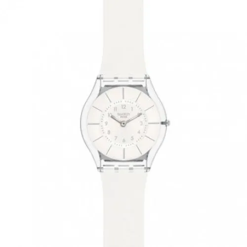 Swatch Silikonarmband-White Classiness Again - SS08K102-S14