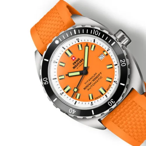 Swiss Military by Chrono Silikonarmband-Automatic Titanium 300 Lightweight - SMA34100.10