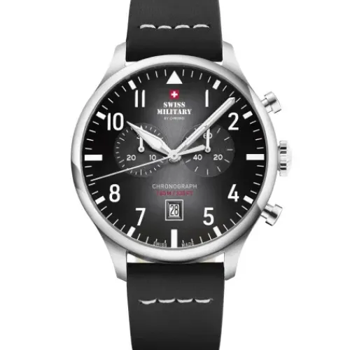 Swiss Military by Chrono Lederarmband-Quartz Chronograph - SM34098.05