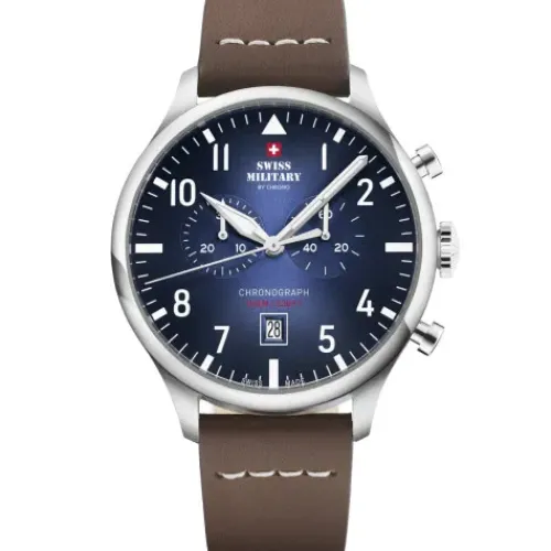 Swiss Military by Chrono Lederarmband-Quartz Chronograph - SM34098.07