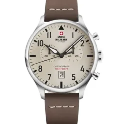 Swiss Military by Chrono Lederarmband-Quartz Chronograph - SM34098.09
